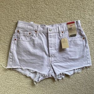 NWT Levi’s Women 501 Cotton High Rise Denim Shorts (Size: 32)